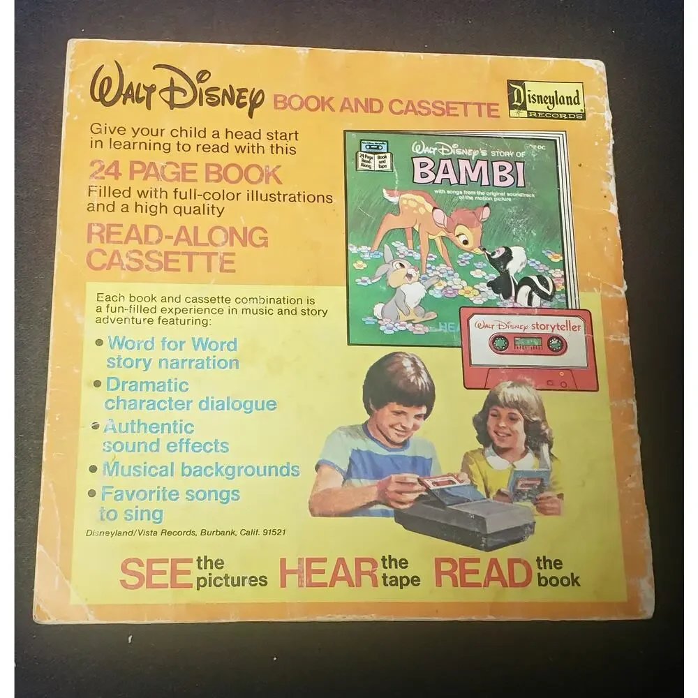 Vintage Walt Disney Story Brer Rabbit & The Tar Baby Soft Cover Paperback Book